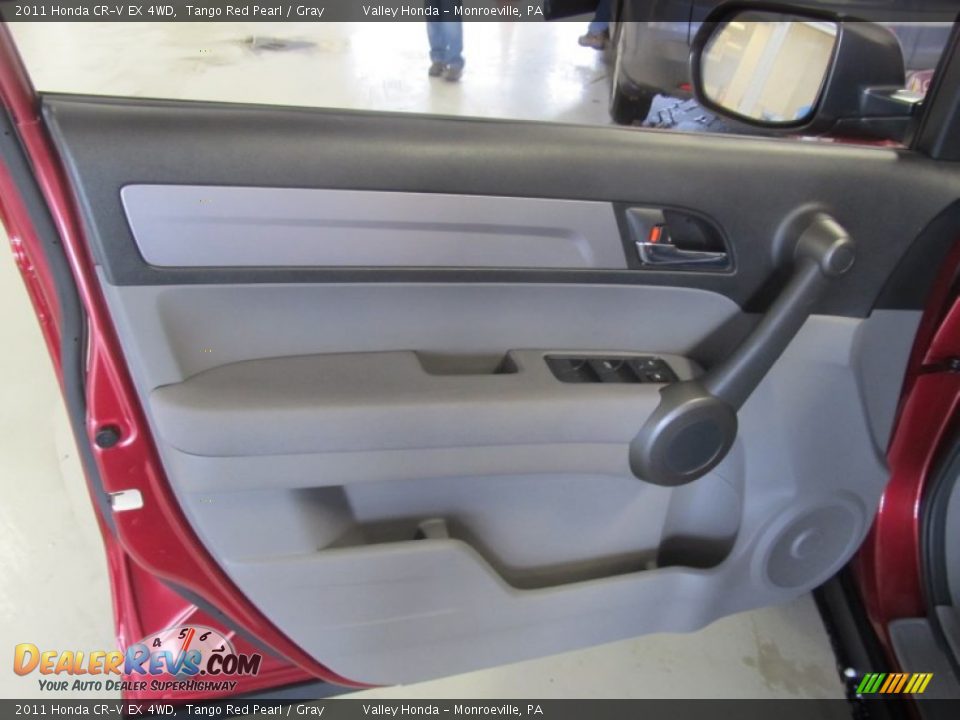 2011 Honda CR-V EX 4WD Tango Red Pearl / Gray Photo #7