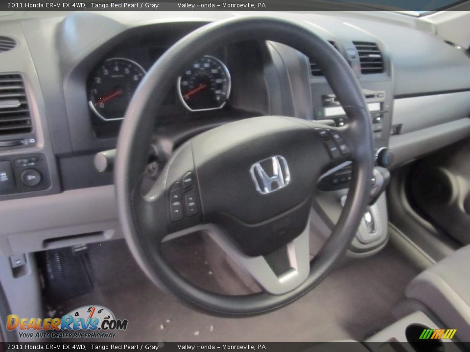 2011 Honda CR-V EX 4WD Tango Red Pearl / Gray Photo #11