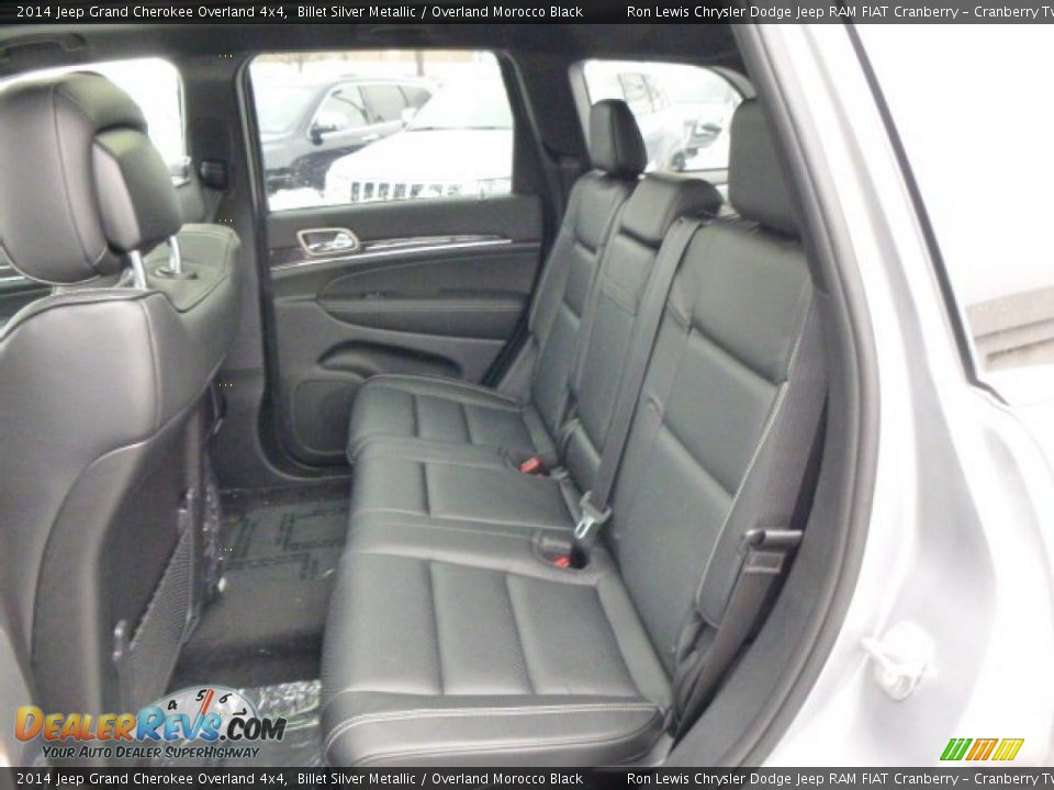 Rear Seat of 2014 Jeep Grand Cherokee Overland 4x4 Photo #11