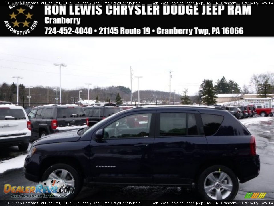 2014 Jeep Compass Latitude 4x4 True Blue Pearl / Dark Slate Gray/Light Pebble Photo #1