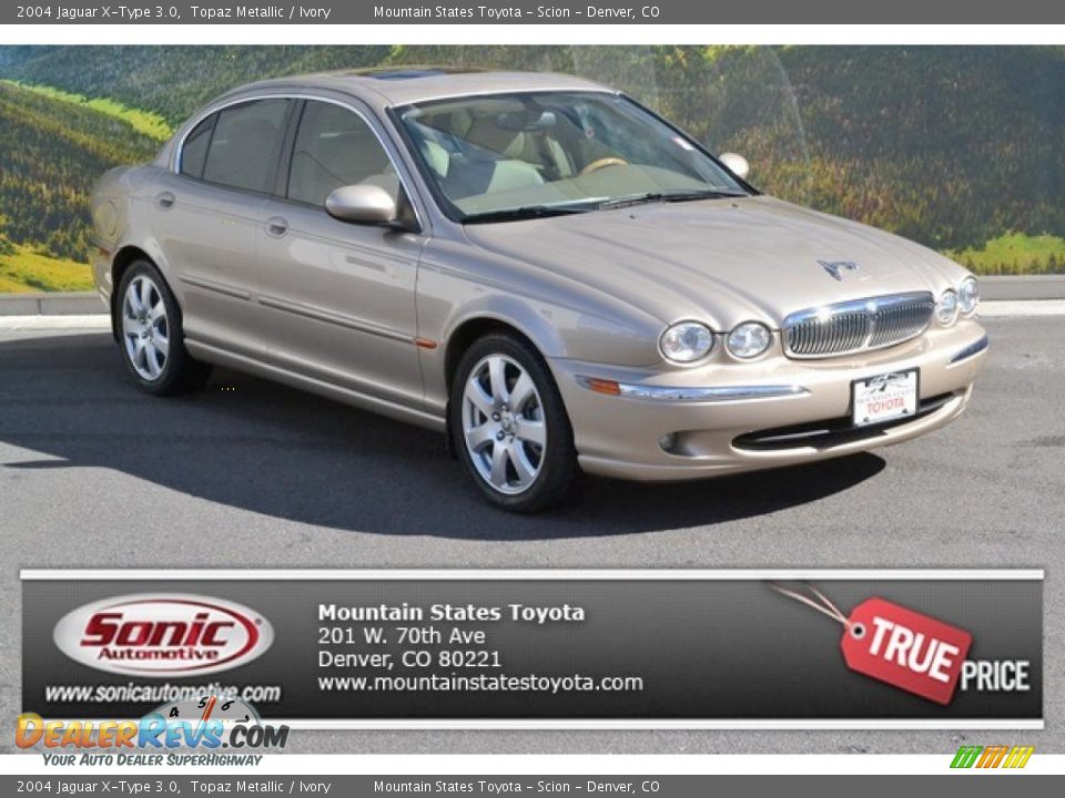 2004 Jaguar X-Type 3.0 Topaz Metallic / Ivory Photo #1