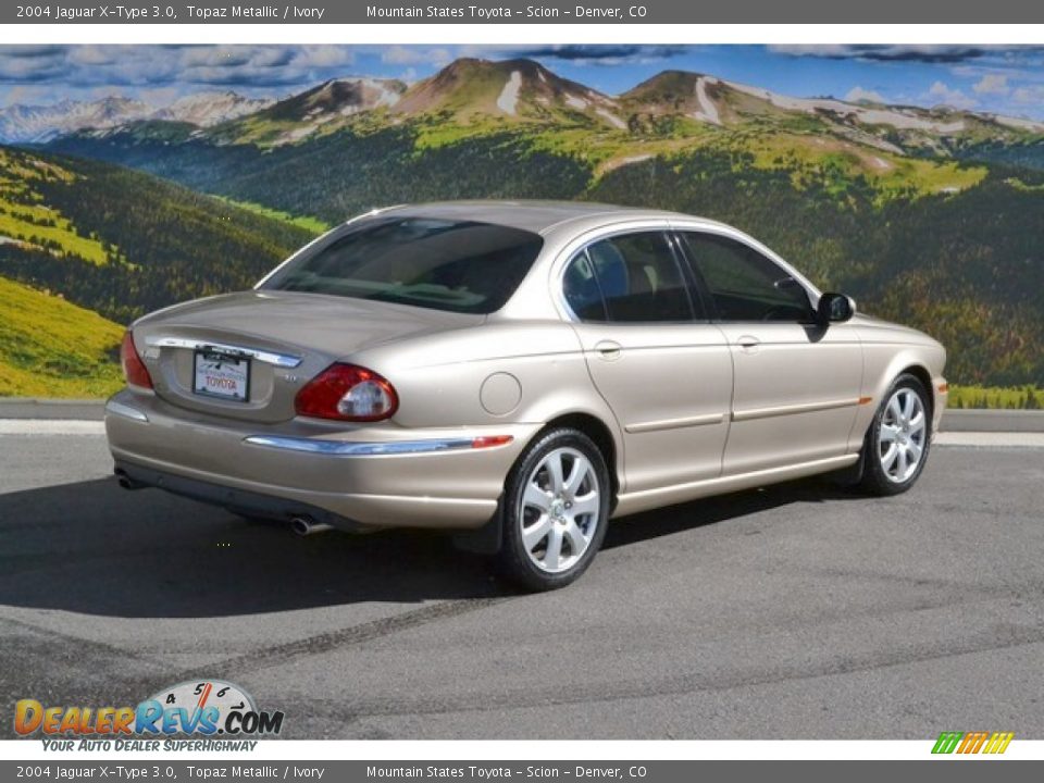 2004 Jaguar X-Type 3.0 Topaz Metallic / Ivory Photo #3