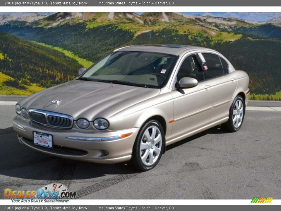 2004 Jaguar X-Type 3.0 Topaz Metallic / Ivory Photo #5