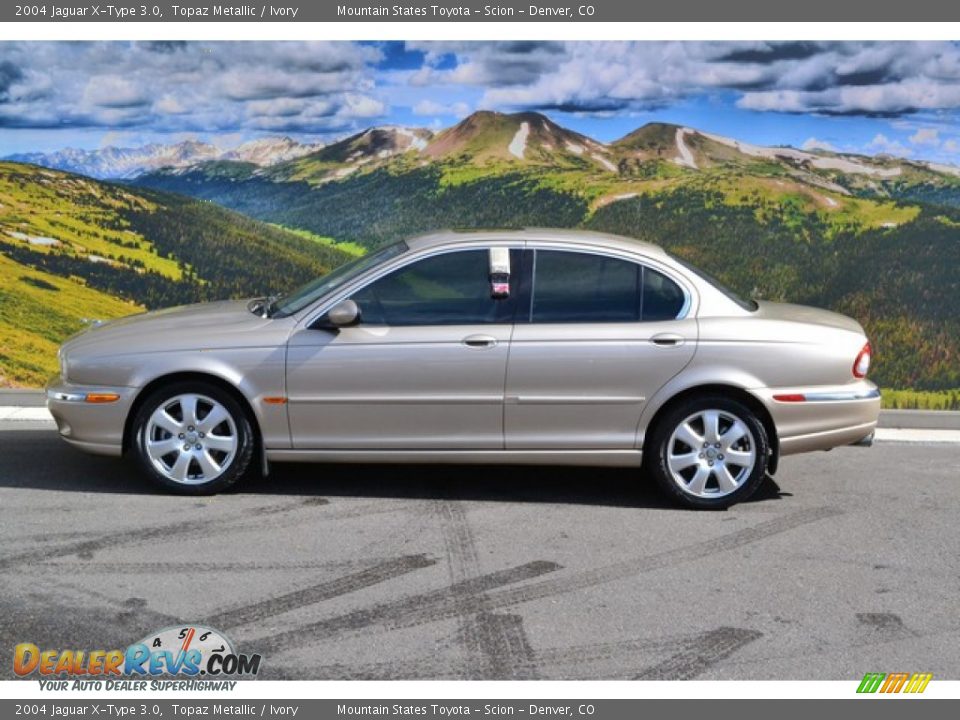 2004 Jaguar X-Type 3.0 Topaz Metallic / Ivory Photo #6