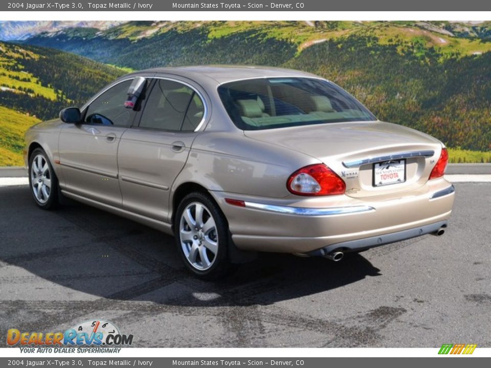 2004 Jaguar X-Type 3.0 Topaz Metallic / Ivory Photo #7