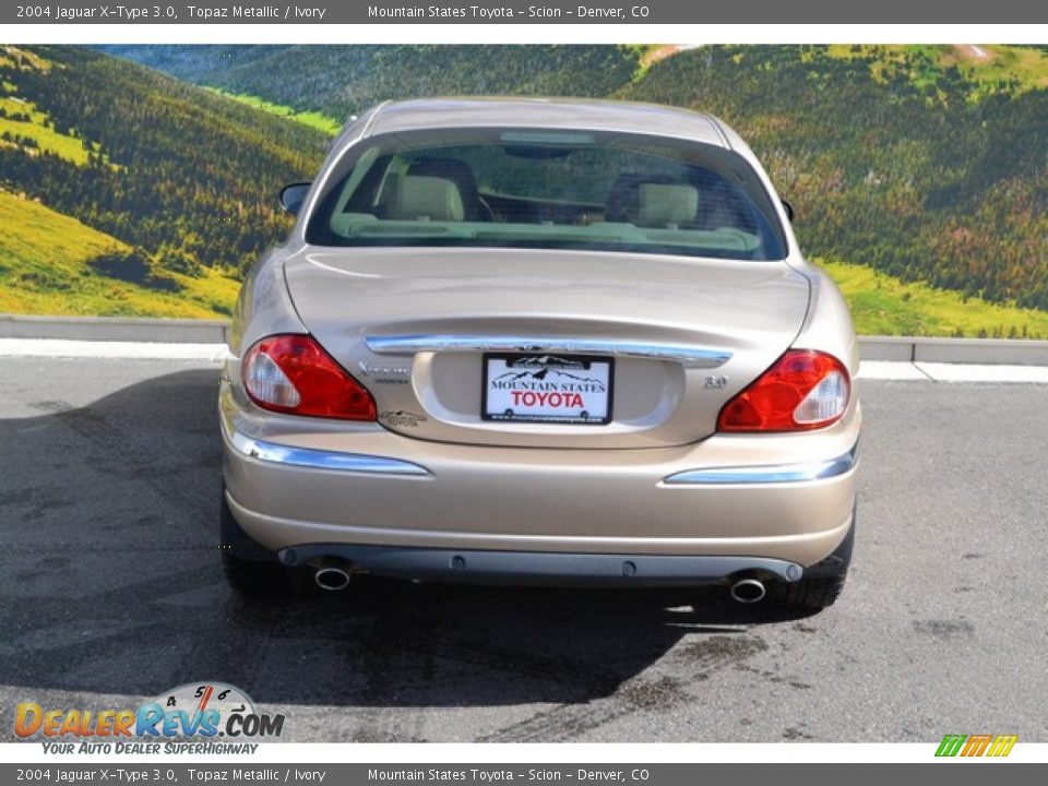 2004 Jaguar X-Type 3.0 Topaz Metallic / Ivory Photo #8