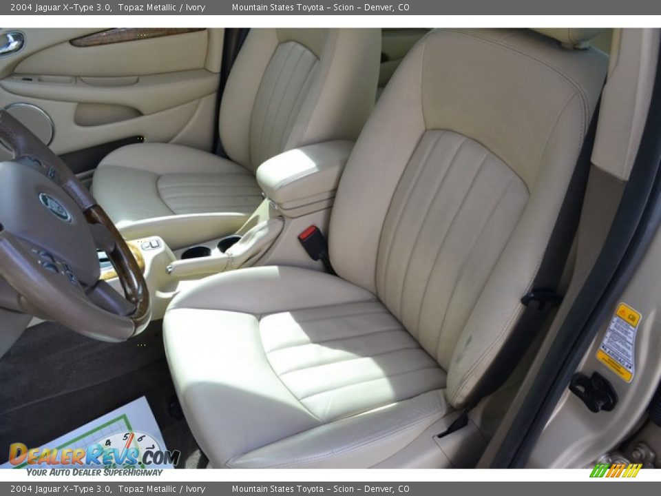 2004 Jaguar X-Type 3.0 Topaz Metallic / Ivory Photo #11