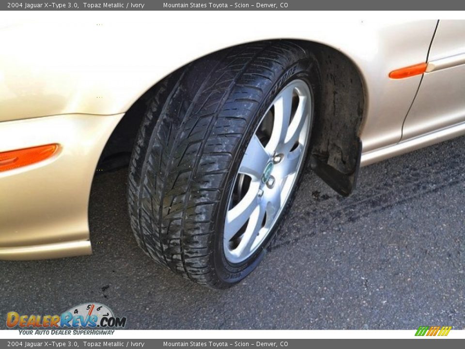 2004 Jaguar X-Type 3.0 Topaz Metallic / Ivory Photo #26