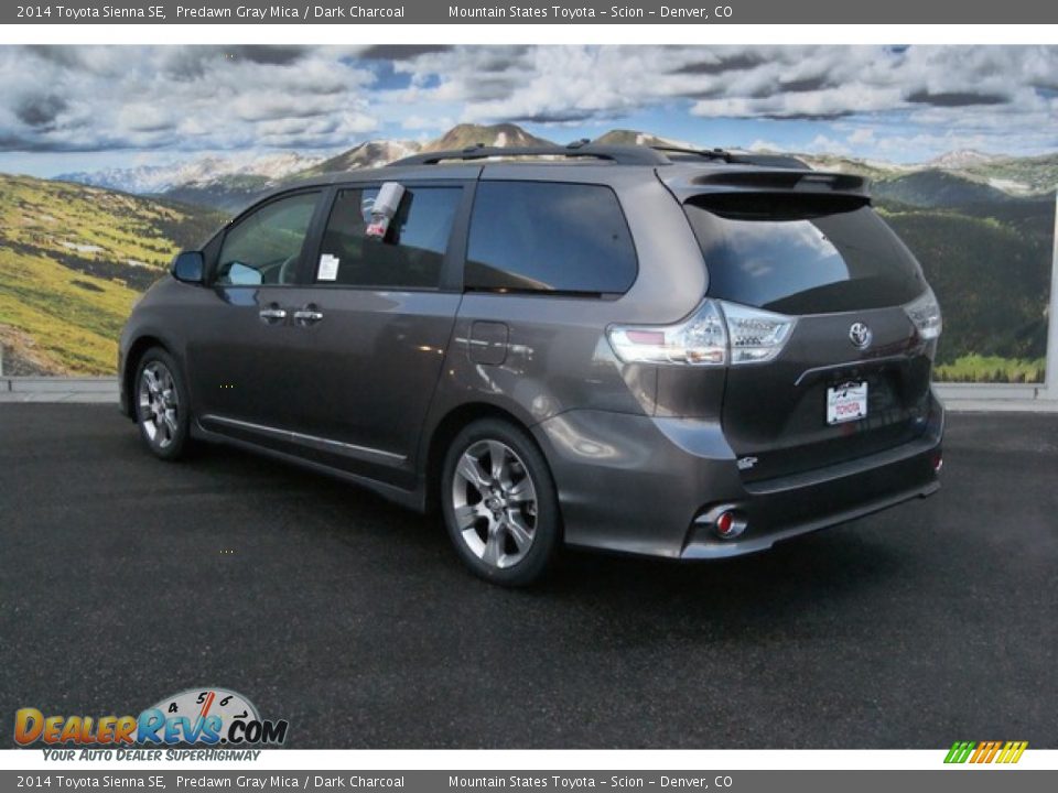 2014 Toyota Sienna SE Predawn Gray Mica / Dark Charcoal Photo #3
