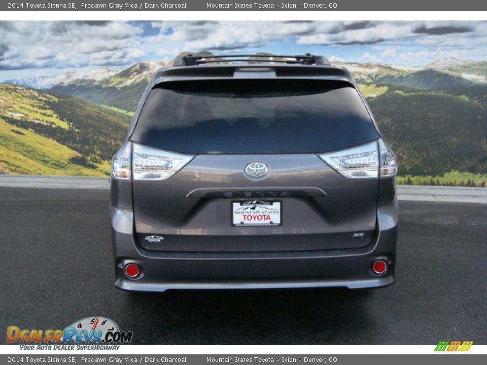 2014 Toyota Sienna SE Predawn Gray Mica / Dark Charcoal Photo #4