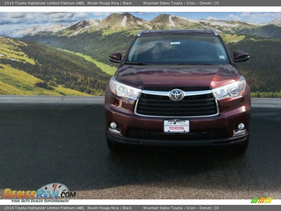 2014 Toyota Highlander Limited Platinum AWD Moulin Rouge Mica / Black Photo #2