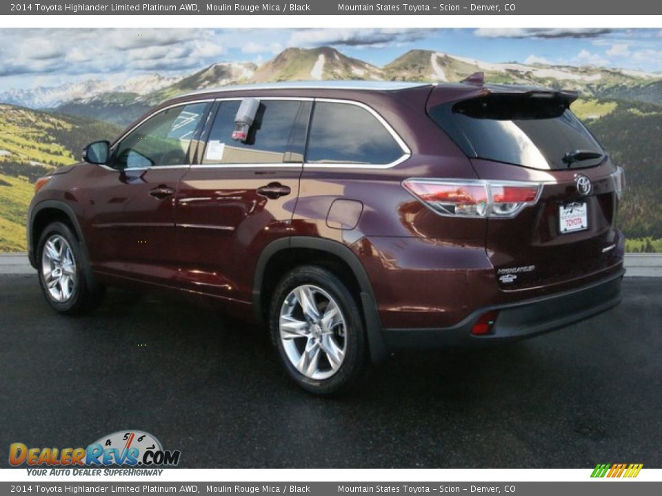 2014 Toyota Highlander Limited Platinum AWD Moulin Rouge Mica / Black Photo #3