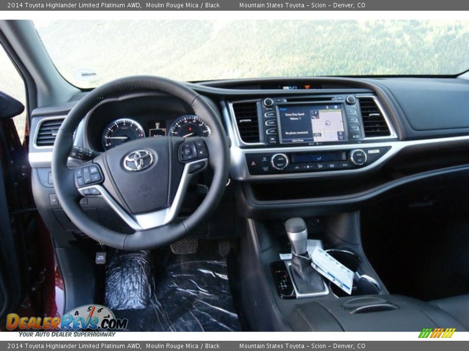 2014 Toyota Highlander Limited Platinum AWD Moulin Rouge Mica / Black Photo #6