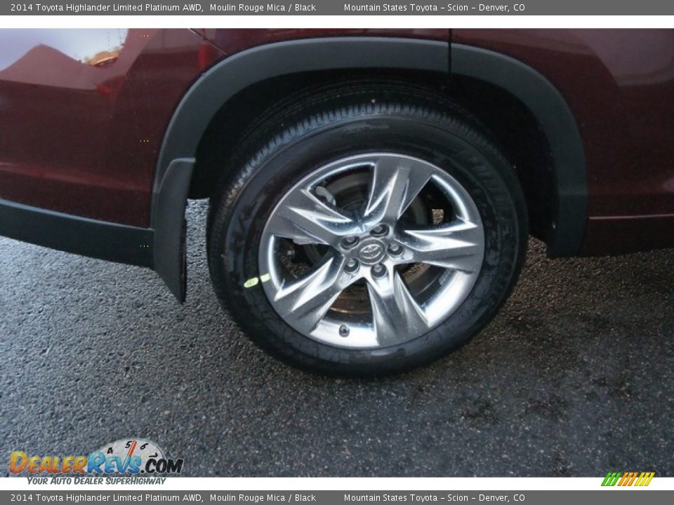 2014 Toyota Highlander Limited Platinum AWD Moulin Rouge Mica / Black Photo #11