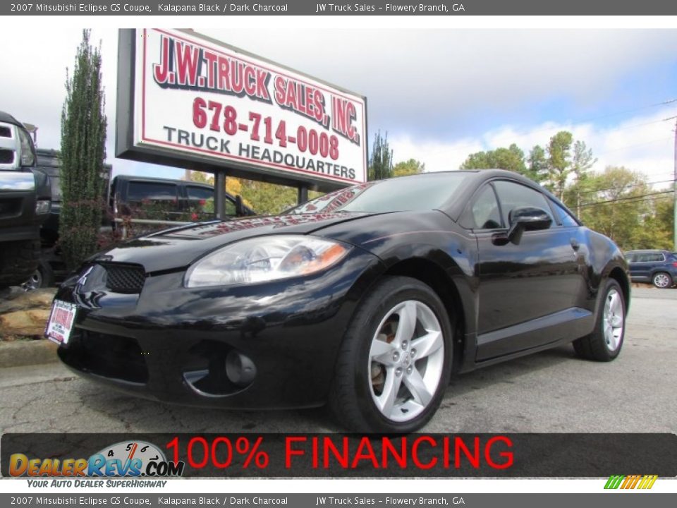 2007 Mitsubishi Eclipse GS Coupe Kalapana Black / Dark Charcoal Photo #1