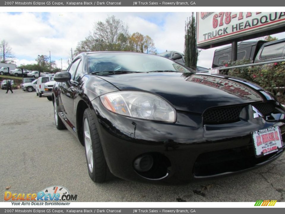 2007 Mitsubishi Eclipse GS Coupe Kalapana Black / Dark Charcoal Photo #12