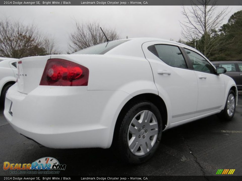 2014 Dodge Avenger SE Bright White / Black Photo #3