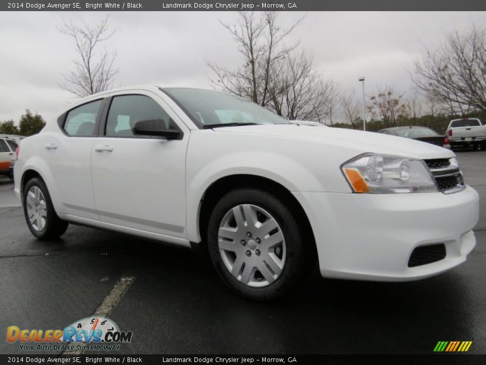 2014 Dodge Avenger SE Bright White / Black Photo #4