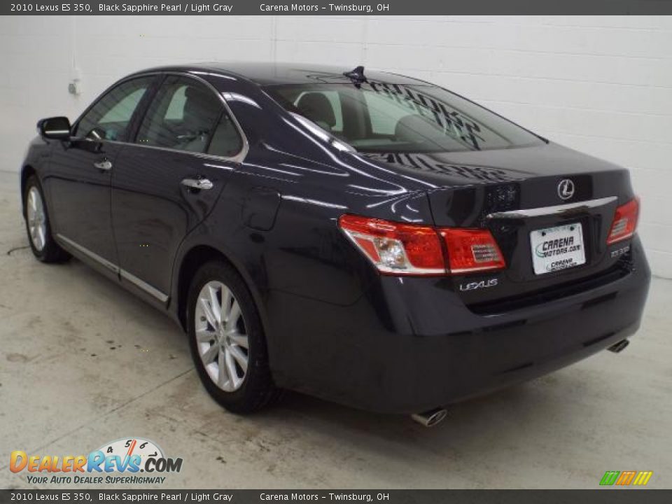 2010 Lexus ES 350 Black Sapphire Pearl / Light Gray Photo #5