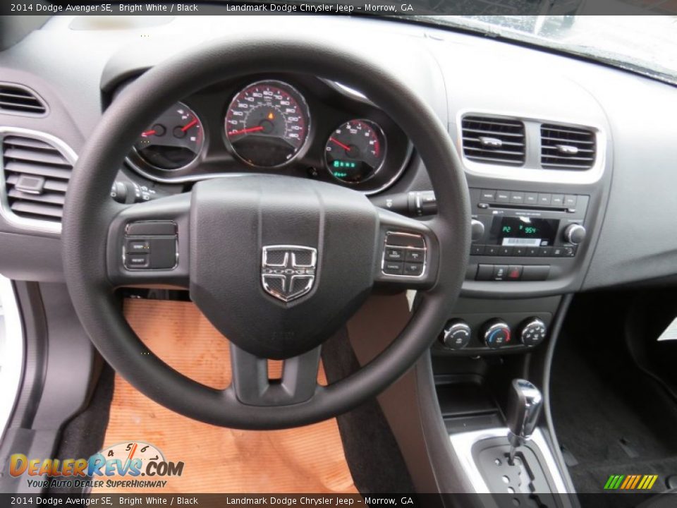 2014 Dodge Avenger SE Bright White / Black Photo #7