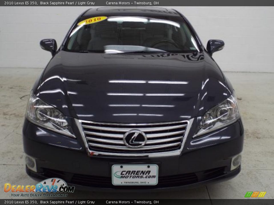 2010 Lexus ES 350 Black Sapphire Pearl / Light Gray Photo #9