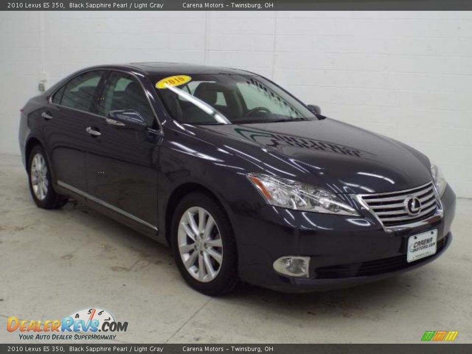 2010 Lexus ES 350 Black Sapphire Pearl / Light Gray Photo #10