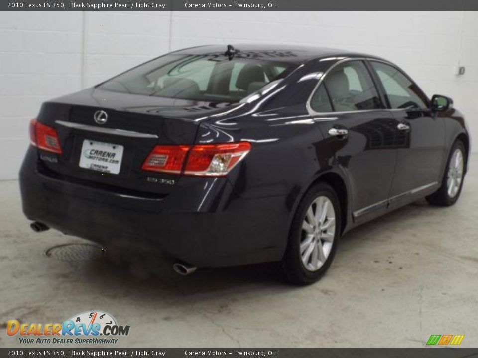 2010 Lexus ES 350 Black Sapphire Pearl / Light Gray Photo #11