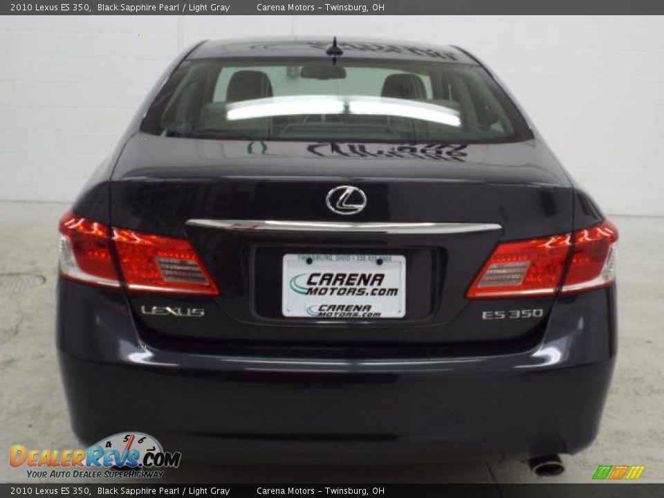 2010 Lexus ES 350 Black Sapphire Pearl / Light Gray Photo #12