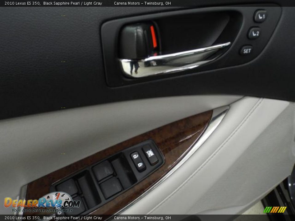 2010 Lexus ES 350 Black Sapphire Pearl / Light Gray Photo #16