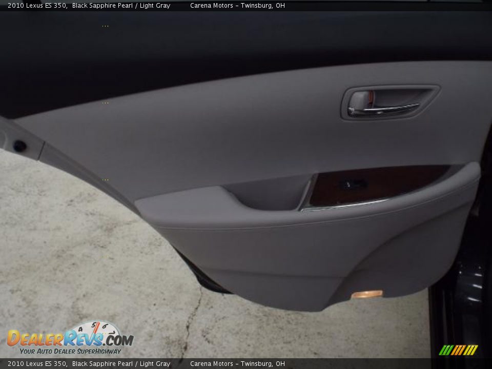 2010 Lexus ES 350 Black Sapphire Pearl / Light Gray Photo #17