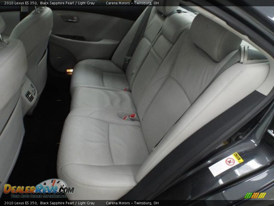 2010 Lexus ES 350 Black Sapphire Pearl / Light Gray Photo #22