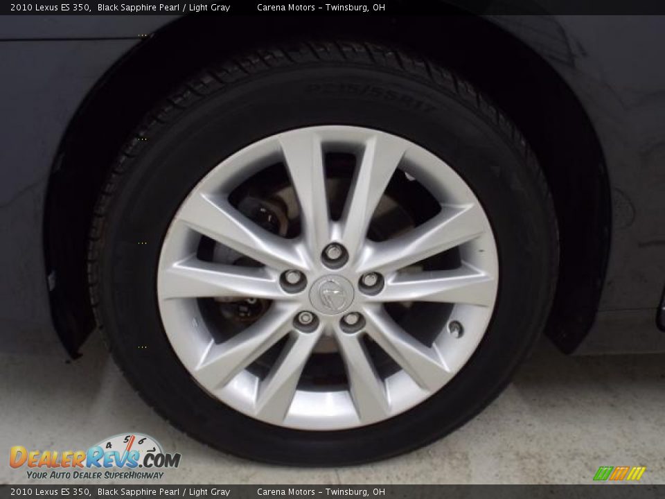 2010 Lexus ES 350 Black Sapphire Pearl / Light Gray Photo #33