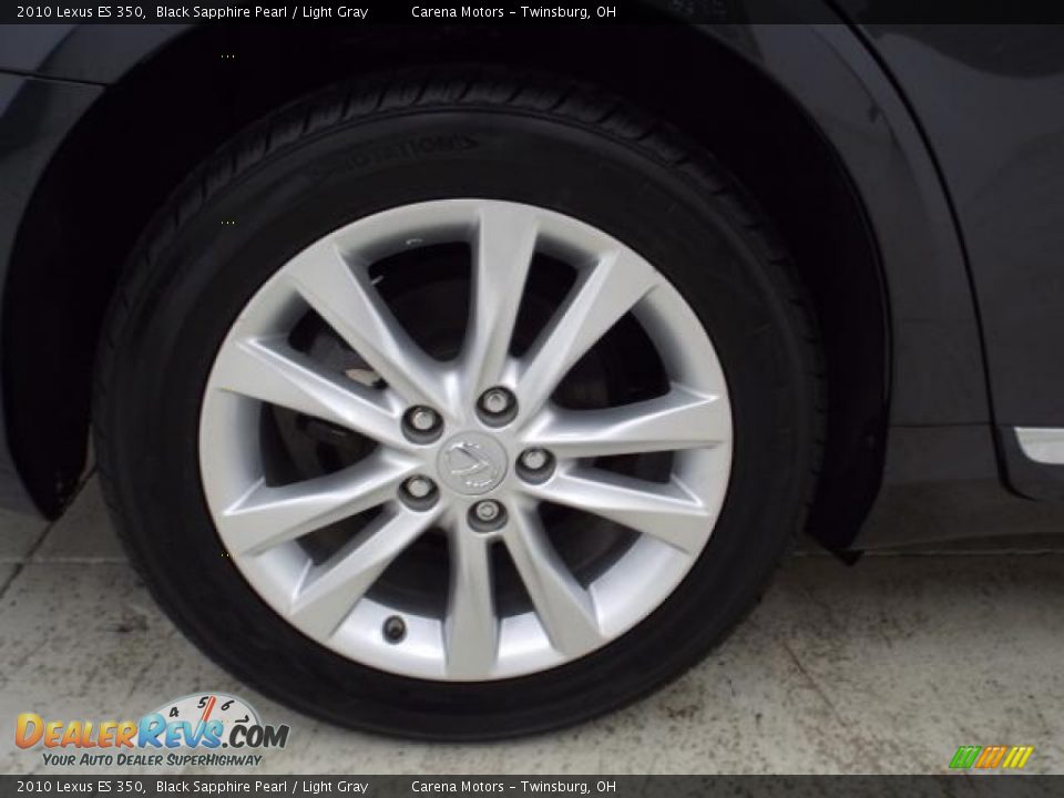 2010 Lexus ES 350 Black Sapphire Pearl / Light Gray Photo #34