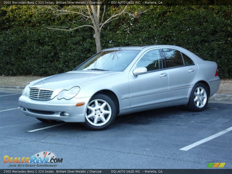 2002 Mercedes-Benz C 320 Sedan Brilliant Silver Metallic / Charcoal Photo #5
