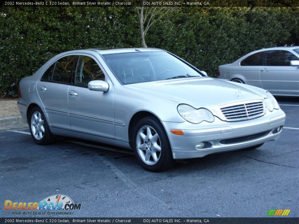2002 Mercedes-Benz C 320 Sedan Brilliant Silver Metallic / Charcoal Photo #8