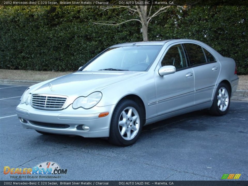 2002 Mercedes-Benz C 320 Sedan Brilliant Silver Metallic / Charcoal Photo #9