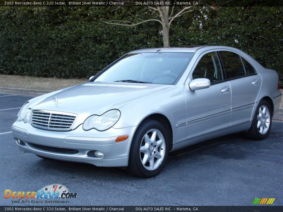 2002 Mercedes-Benz C 320 Sedan Brilliant Silver Metallic / Charcoal Photo #11