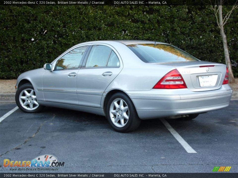 2002 Mercedes-Benz C 320 Sedan Brilliant Silver Metallic / Charcoal Photo #12
