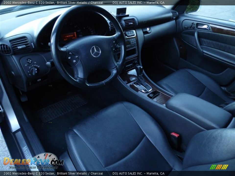 2002 Mercedes-Benz C 320 Sedan Brilliant Silver Metallic / Charcoal Photo #13