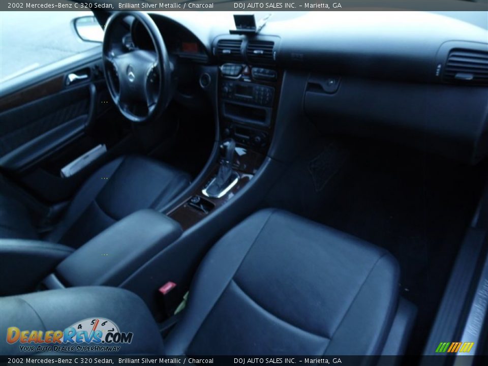 2002 Mercedes-Benz C 320 Sedan Brilliant Silver Metallic / Charcoal Photo #14