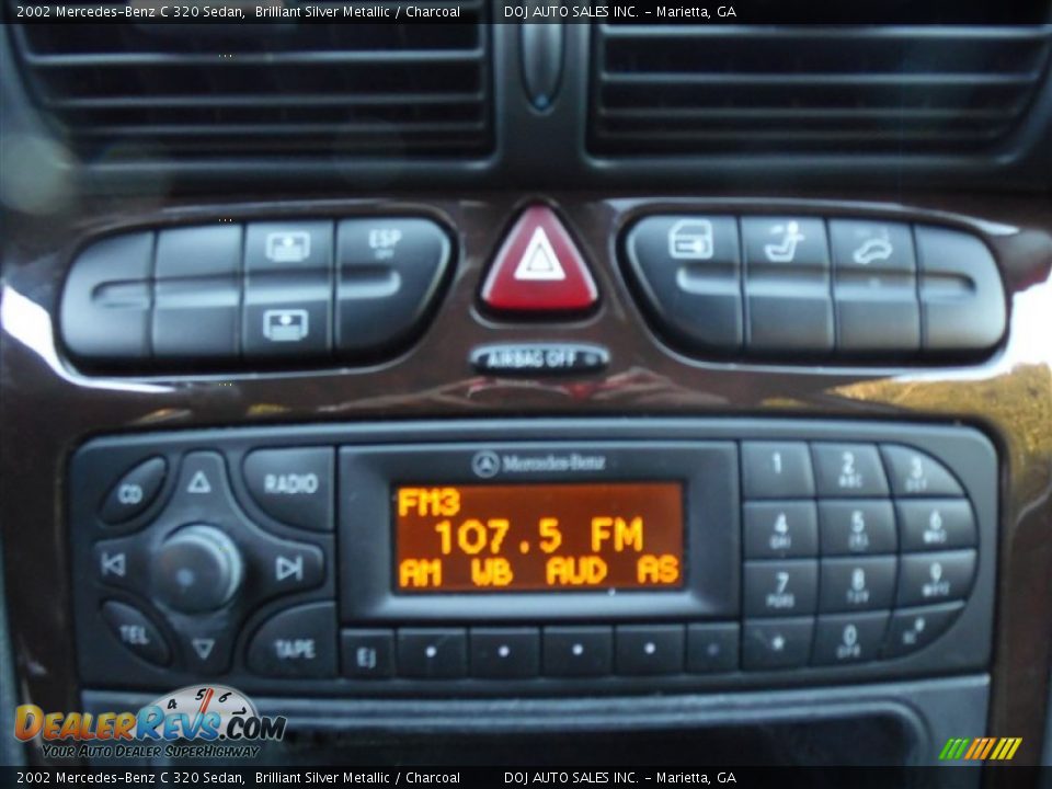 2002 Mercedes-Benz C 320 Sedan Brilliant Silver Metallic / Charcoal Photo #25