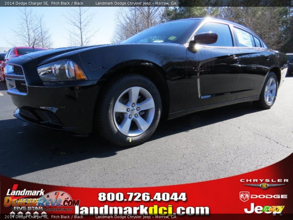 2014 Dodge Charger SE Pitch Black / Black Photo #1