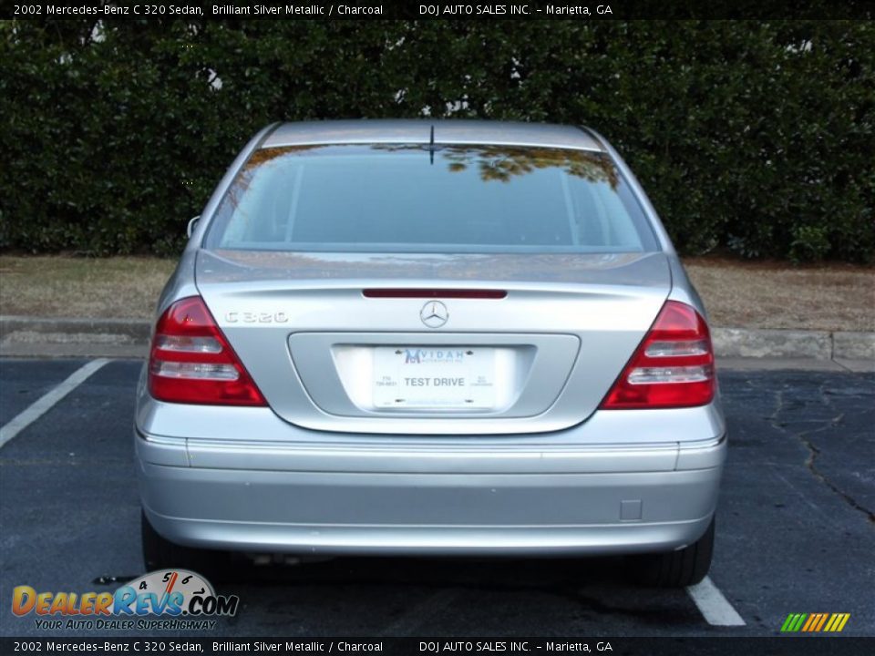 2002 Mercedes-Benz C 320 Sedan Brilliant Silver Metallic / Charcoal Photo #27