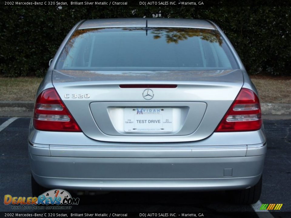 2002 Mercedes-Benz C 320 Sedan Brilliant Silver Metallic / Charcoal Photo #28