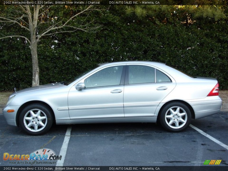2002 Mercedes-Benz C 320 Sedan Brilliant Silver Metallic / Charcoal Photo #30