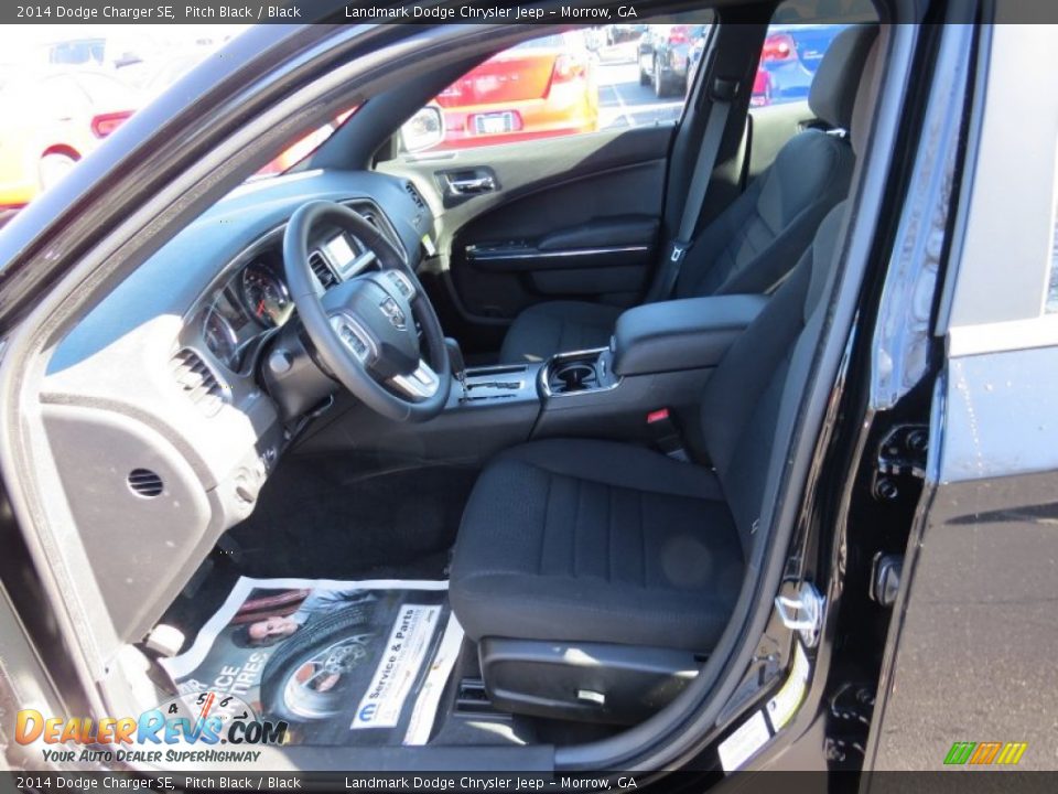2014 Dodge Charger SE Pitch Black / Black Photo #6