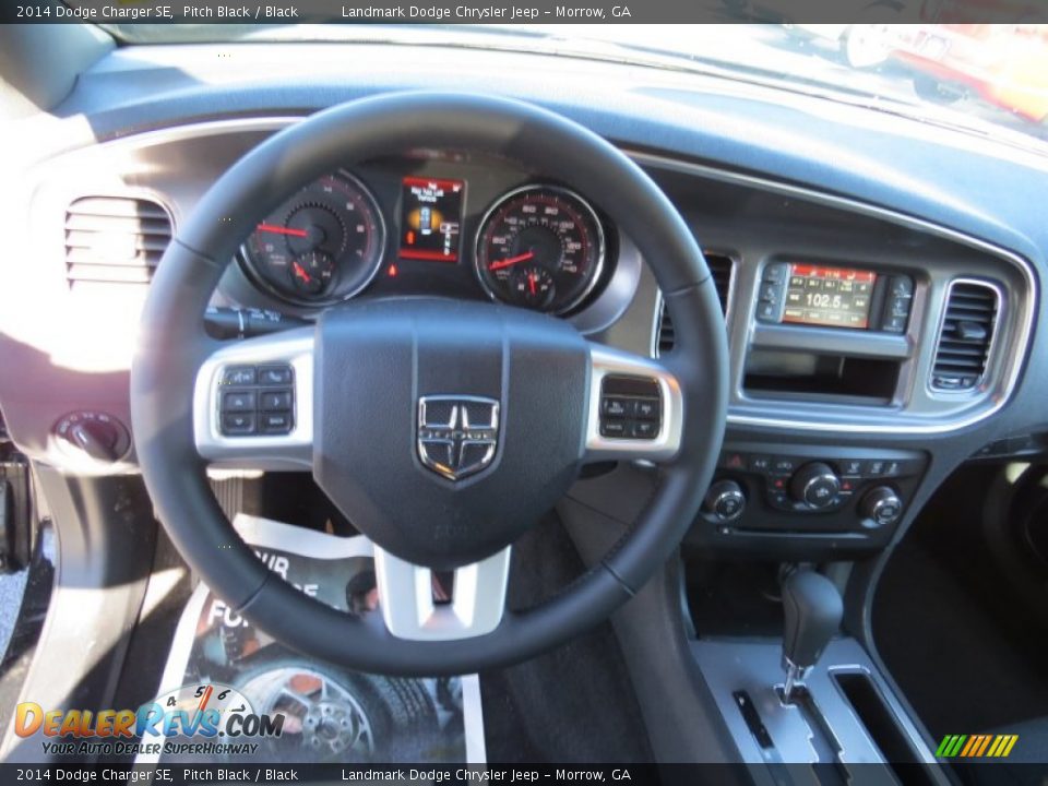 2014 Dodge Charger SE Pitch Black / Black Photo #7
