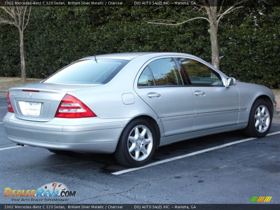 2002 Mercedes-Benz C 320 Sedan Brilliant Silver Metallic / Charcoal Photo #31