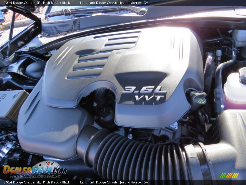 2014 Dodge Charger SE Pitch Black / Black Photo #9