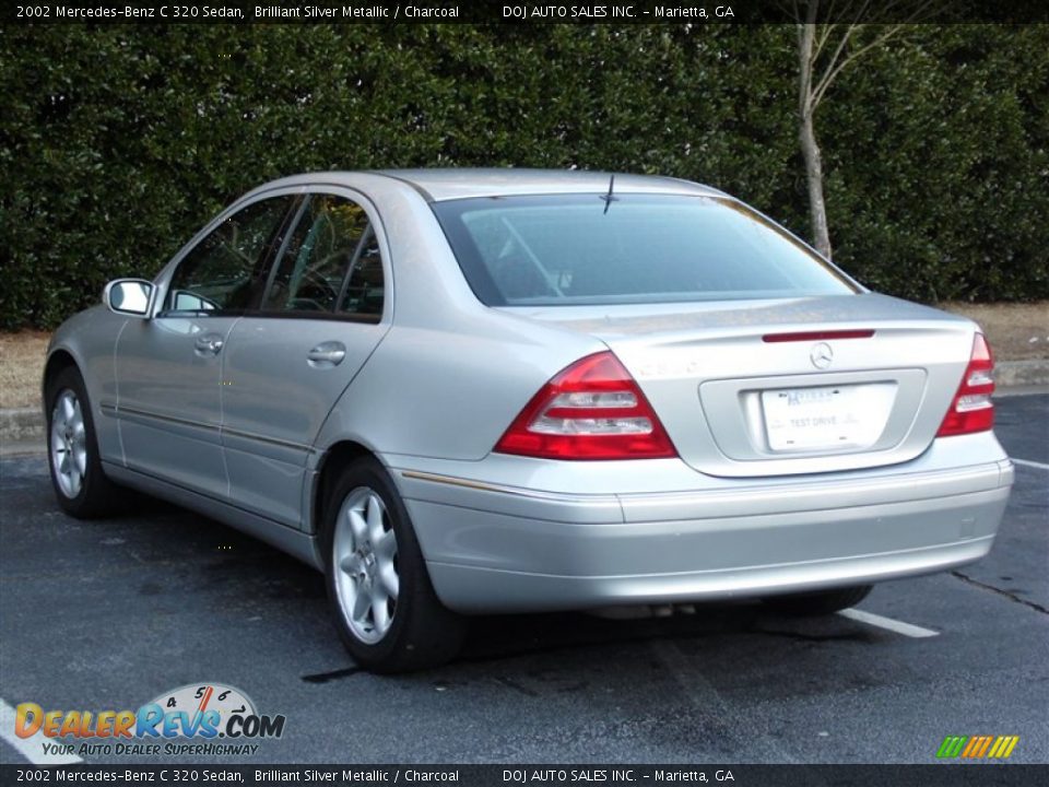 2002 Mercedes-Benz C 320 Sedan Brilliant Silver Metallic / Charcoal Photo #33